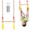 Wooden Swing Children's Swing with Adjustable Rope Swing Set Indoor & Outdoor