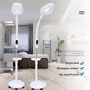 16x Gooseneck Magnifying Floor Lamp Glass Led Adjustable Floor Lamp Rolling Base