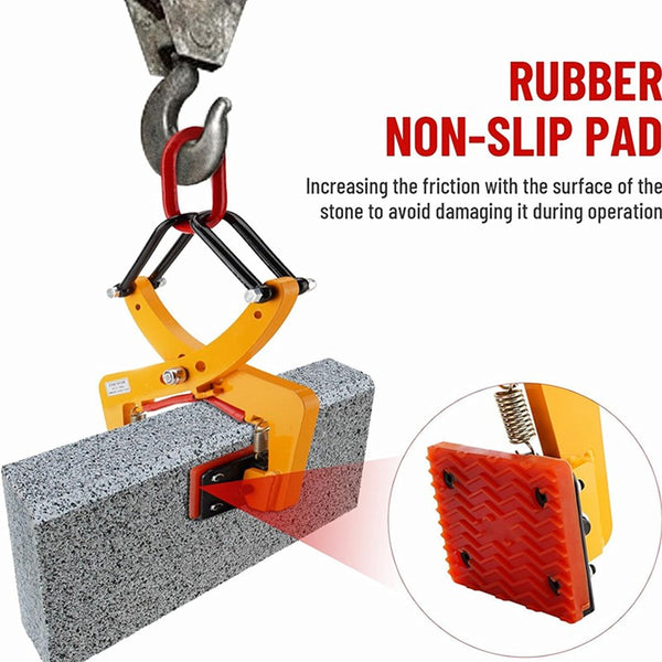 Lifting Clamps Marble Plate Clamp Stone Carrying Clamps Open 8-30cm Load 280kg