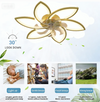 31'' Ceiling Fan With Light w/DC Motor 7 Blades Hanging Fan Light Fixtures Timer