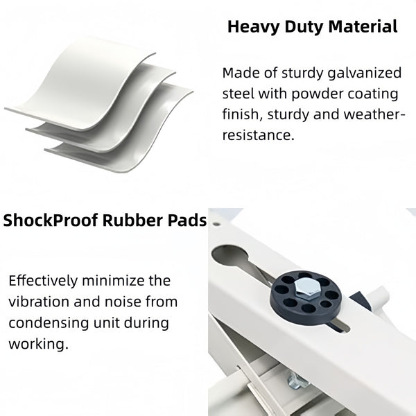 Air Conditioner Support Bracket Roof Mounting Heavy Duty Support up to 300 Lbs