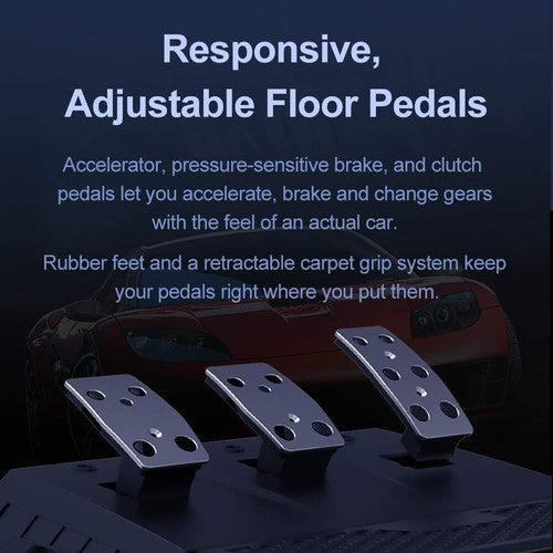PXN V9 Driving Race Game Steering Wheel Brake Pedal for PC/PS3/PS4/SWITCH AU