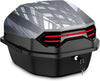 Motorcycle Tour Tail Box Scooter Trunk Luggage Lockable Waterproof w/ Mountings