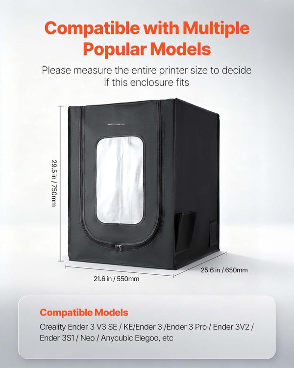 3D Printer Enclosure Fireproof and Dustproof Tent Temperature Protective Cover