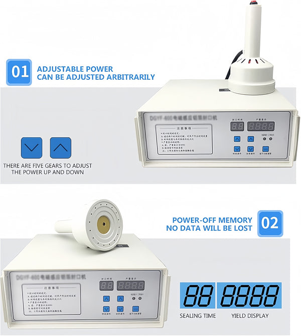 Induction Sealer 20-130mm Handheld Type Bottle Cap Foil Sealing Machine 220V