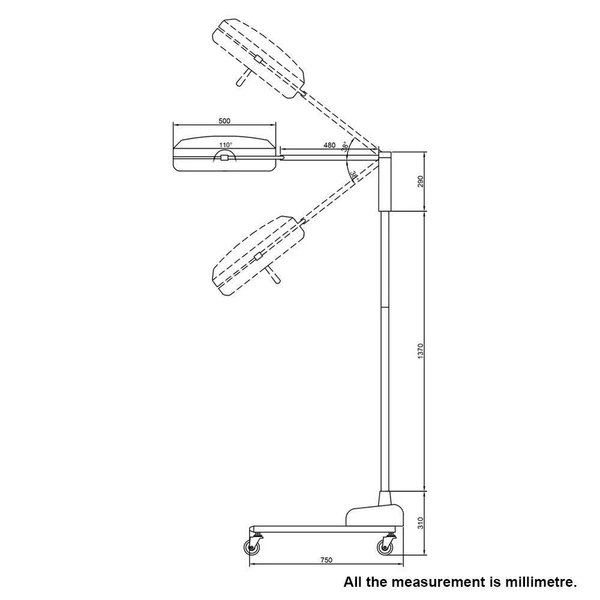 Medical Hospital Surgical Operating Lamp Dental Veterinary Examination LED Light