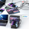 10 Port USB Charge Hub Station Multi-Device Charging Dock for Phones iPad Tables