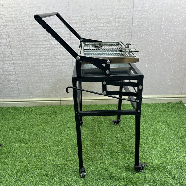 Portable Flipping Charcoal Grill 360° Rotating Charcoal BBQ Backyard Camping AU
