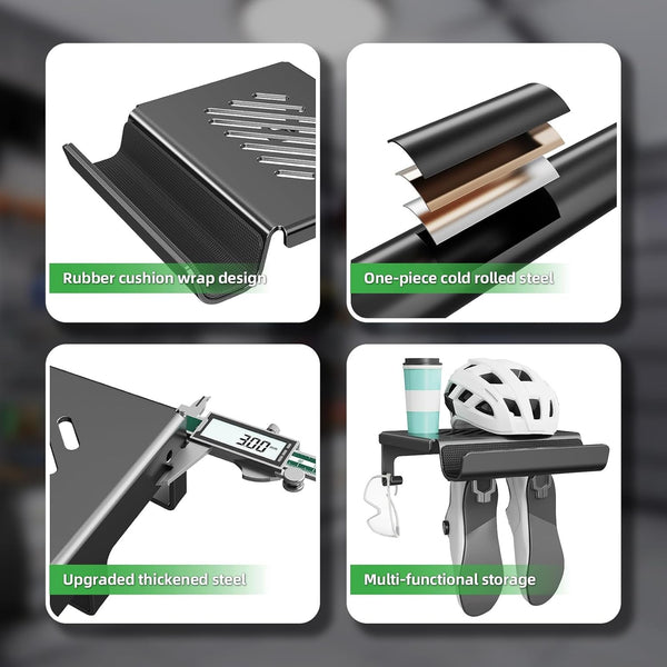 Bike Wall Mount Rack Indoor Bicycle Storage Garage Bike Holder Store Helmet Shoe