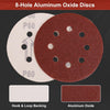 100pcs Sanding Discs 5 Inch 8 Hole Sanding Discs Grits 80 -3000 Sanding Pad