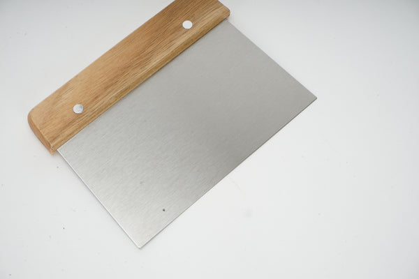 Dough Bench Scraper Stainless Steel Wooden Handle Cake Slicer Pastry Cutter AU