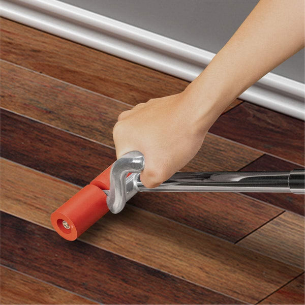 Floor and Wall Roller for Vinyl Flooring Heavy Duty Handle Rubber Nylon Wheels