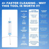 Pool Cartridge Filter Cleaning Stand Fits for 3/4/6Inch Swimming Pool Cartridges