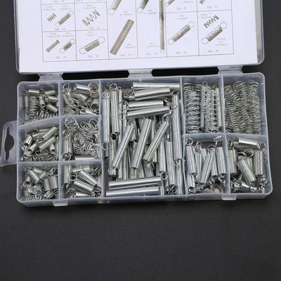 200pcs Small Spring Assortment Compression Extension Spring Metal Tension Spring