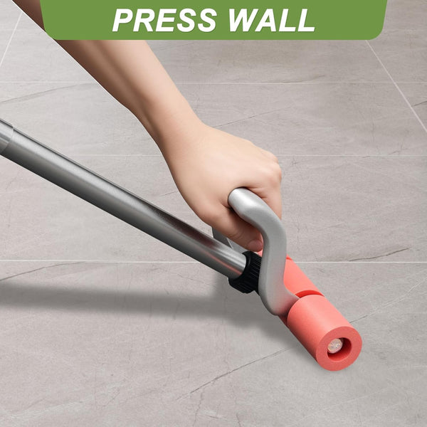 Floor and Wall Roller for Vinyl Flooring Heavy Duty Handle Rubber Nylon Wheels