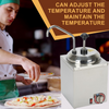 2.5L Electric Sauce Warmer Dispenser Hot Fudge Nacho Cheese Ketchup Warmer AU