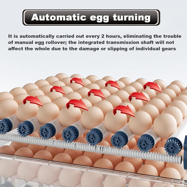 Automatic Egg Incubator Led Digital Fully Eggs Poultry Hatcher Chicken Duck