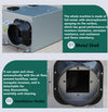 Fresh Air System Ventilation Fan Powerful &Silent One-way Commercial Exhaust Fan