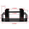 2x Sturdy Firewood Log Storage Rack Bracket Kit Adjustable length Indoor/Outdoor