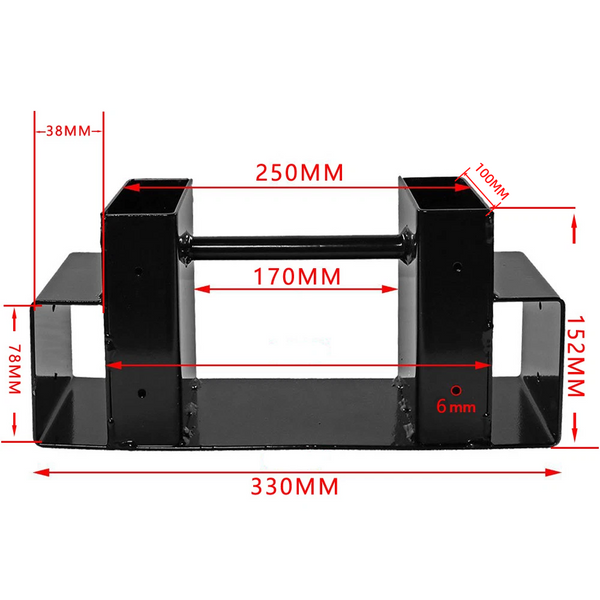 2x Sturdy Firewood Log Storage Rack Bracket Kit Adjustable length Indoor/Outdoor