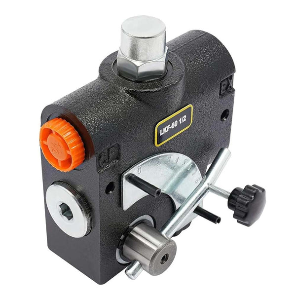 1/2'G Hydraulic Adjustable Variable Flow Control Valve with Relief 0-16 GPM
