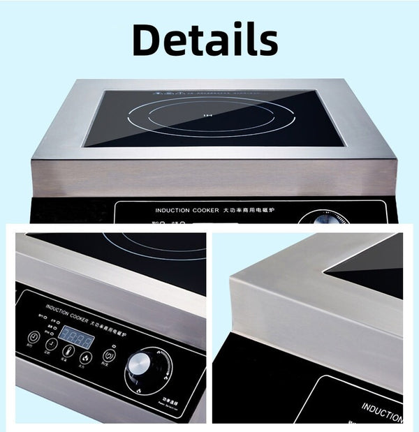 Portable Commercial Cooktop 5000W Induction Burner with Temp Settings Timer AU