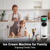 Commercial Ice Cream Machine 16L/H 1200W Countertop Soft Serve Maker LED Display