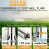 4" Solar Bore Well Pump Submersible Water 5.2m³/H 146m Farm Ranch