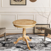 Wooden Round End Table  Round Wooden Coffee Table For Living Room Vintage Accent