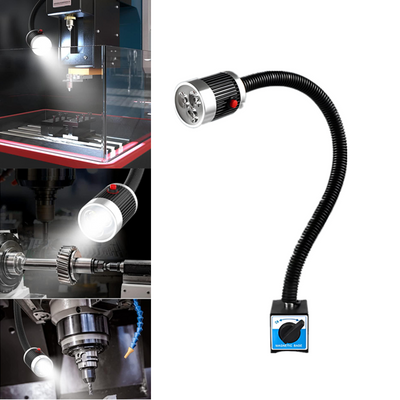 LED Workshop Light Magnetic Base 9W Work Lamp for Lathe CNC Drill Sewing Machine