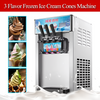 Commercial Soft Serve Ice Cream Machine Electric Soft Ice Cream Maker Benchtop