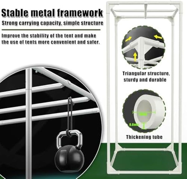 Hydroponics Grow Tent Full Spectrum LED Grow Light Kits Inline Fan Filter System