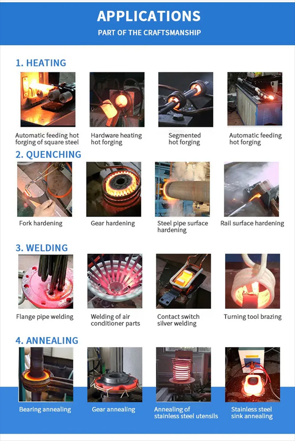 15KW High Frequency Induction Heating Furnace 30-100khz Heater Furnace 220V AU