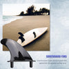 3Pcs Soft Top Surfboard Fins Sets for Softboard Paddle Board Surf Boards Black