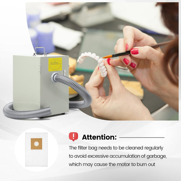 Dental Lab Vacuum Cleaner Single-Blade Wheel Dust Collector Extractor AU Plug