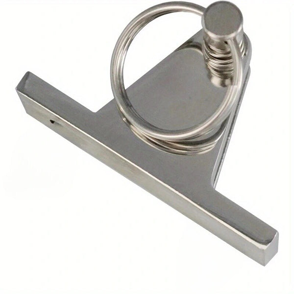 4Pcs 316 Stainless Steel Top Deck Hinge with Pin & Ring for Marine Boat Bimini
