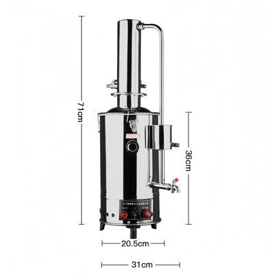 5L/h Water Distiller Purifier Machine Laboratory Auto Control Stainless Steel AU