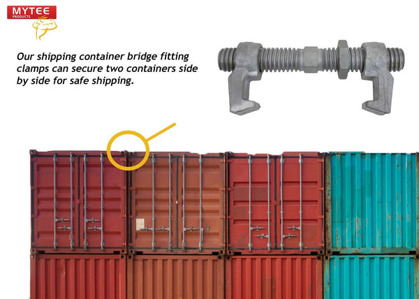 4Pack Shipping Container Bridge Fitting Clamp to Connect Shipping Containers