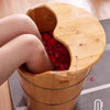Foot Bucket With Steam Machine Wooden Basin for Soaking Tub W/Massager and Lid