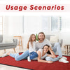 3x10' Floor Carpet Non Slip Rubber Door Mat Entrance Hallway Runner Rug Red Mat