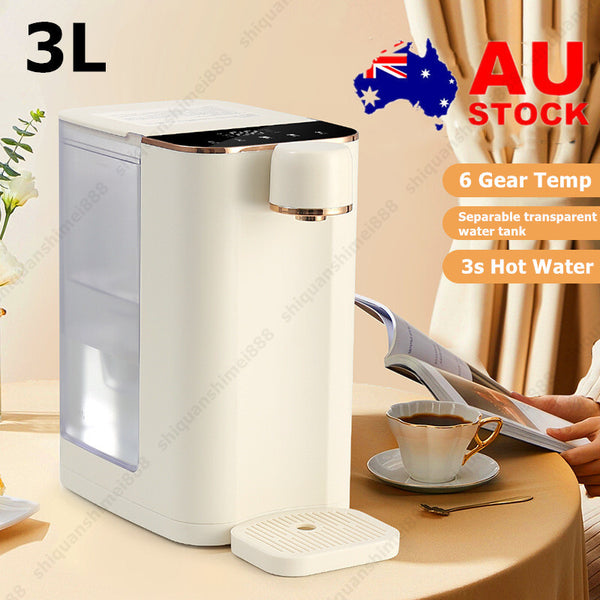 3s Fast Hot Water Dispenser 5 Gear Temperature Electric Water Boiler 3L 2000W