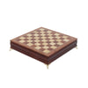 Deluxe Birch 40cm Chess Set Table Wooden Timber with Wooden & Metal Pieces