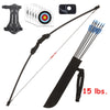 15 lbs. Kids Junior Bow and Arrow Archery Set Outdoor Hunting Target Gift AU