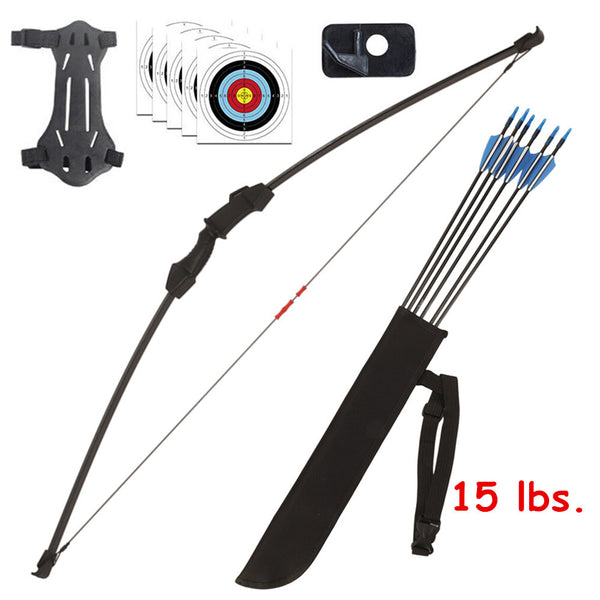 15 lbs. Kids Junior Bow and Arrow Archery Set Outdoor Hunting Target Gift AU
