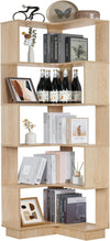 5 Tier Corner Bookshelf Storage Large Wooden Open Storage Display Stand 1.75m AU