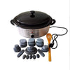 6 Quart Hot Stone Heater Kit Massage Stone Warmer With 27 Basalt Stones For SPA