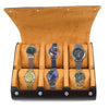 6 Slots Watch Case - Luxury Watch Roll 6 Slots Travel Box Recycled Leather Case