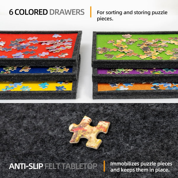2000Pcs jigsaw Puzzle Board with 2-in-1 Stand Tilting & Foldable Puzzle Table AU