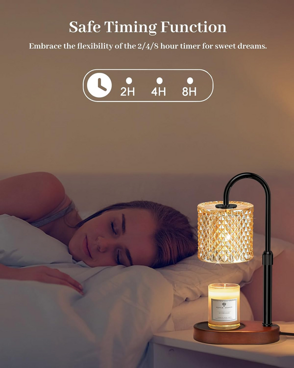 Candle Warmer Lamp With Timer Height Adjustable Electric Candle Warmer Lamp