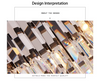 Modern Crystal Chandelier 8 Lights Black Ceiling Pendant Light Fixture 3 Colors